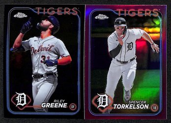 2024 Topps Chrome: Riley Greene & Spencer Torkelson {2-Card Lot}