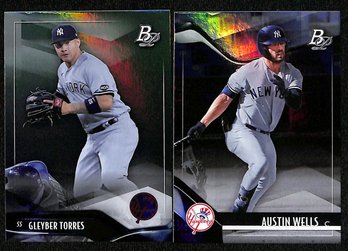 2021 Bowman Platinum:  Gleyber Torres & Austin Wells