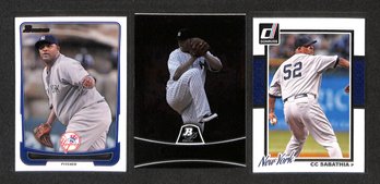 2002 Bowman, 2003 Bowman Platinum & 2006 Donruss: C.C. Sabathia