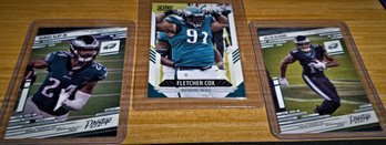 2021 Panini Prestige & Score:  The Eagles 3...Darius Slay, Jr., Fletcher Cox & Jalen Reagor