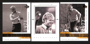 2001 Upper Deck:  Jack Nicklaus {3-Card Lot}