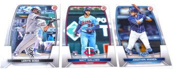 2023 Bowman Chrome:  Lenyn Sosa, Matt Wallner & Jonathan Aranda {3-Card Rookie Lot}