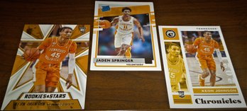 2021 Panini Chronicles Draft Picks & Rookies & Stars: Keon Johnson & Jaden Springer {3 Card Rooki