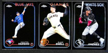 2024 Topps Chrome:  Daulton Varsho, Blake Snell & Eloy Jimenez