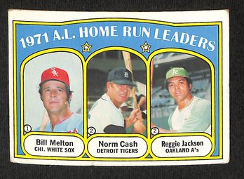 1972 Topps:  The Homerun Leaders Of 1971  {Features Reggie Jackson}