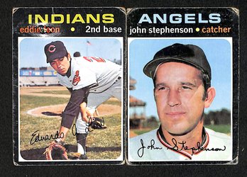 1971 Topps:  Eddie Leon & John Stephenson