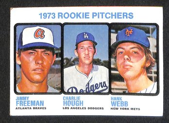 1973 Topps:  '73 Rookie Pitchers 'Charlie Hough' {High Numbers}