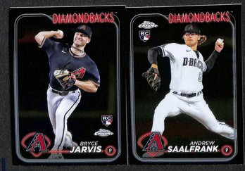 2024 Topps Chrome: Bryce Jarvis & Andrew Saalfrank {RC - 2 Card Lot}