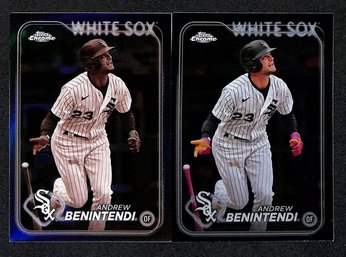 2024 Topps Chrome:  Andrew Benintendi {Sepia & Black Parallel...2 Card Lot