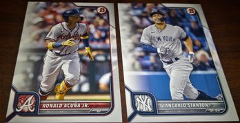 2022 Bowman:  Ronald Acuna & Giacarlo Stanton