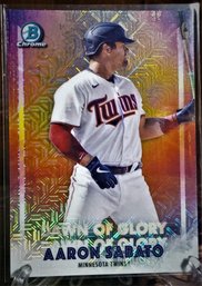 2021 Bowman Chrome:  Aaron Sabato...'Dawn Of Glory' Insert