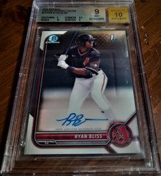 2022 Bowman Chrome {1st Edition} Ryan Bliss:  BGS Mint '9' Certified Autograph