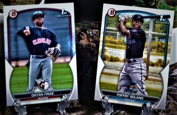 2023 Bowman Chrome: Dayan Frias & Yoffry Solano  {2-Card 'Bowman 1st' Lot}