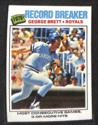 1977 Topps:  George Brett {Record Breaking Card}