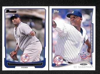 2012 & 2014 Topps:  C.C. Sabathia