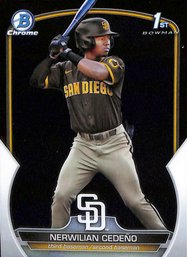 2023 Bowman Chrome:  Nerwilian Cedeno {1st}...The Bowman Black!