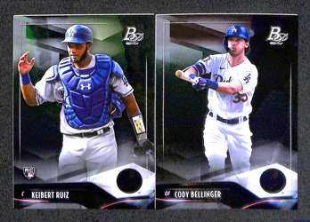 2021 Bowman Platinum:  Keibert Ruiz {RC} & Cody Bellinger