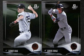 2021 Bowman Platinum:  Gerrit Cole & Aaron Judge