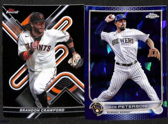 2022 Topps Finest & Topps Chrome:  Brandon Crawford & Jace Peterson