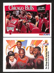 1991 NBA Hoops & 1991 Skybox:  Chicago Bulls Team Cards