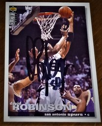 1996 Upper Deck:  David Robinson - Autograph Authentication {Hall Of Famer}