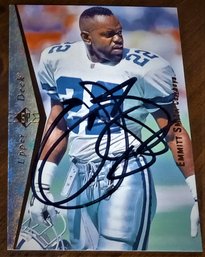 1995 Upper Deck:  Emmitt Smith...{VS Autograph Authentications #A33647}