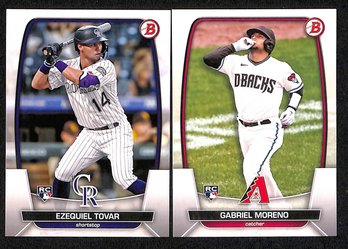 2023 Bowman:  Ezequiel Tovar & Gabriel Moreno (2 X RC}