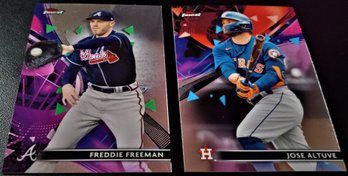 2021 Topps Finest:  Freddie Freeman & Jose Altuve {2-card Lot}