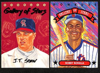 1992 & 1993 Leaf:  J.T. Snow & Bobby Bonilla