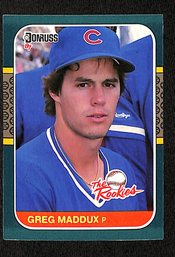 1987 Leaf 'The Rookies' - Greg Maddux {RC}