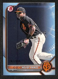 2022 Bowman:  Heliot Ramos {Blue Parallel)