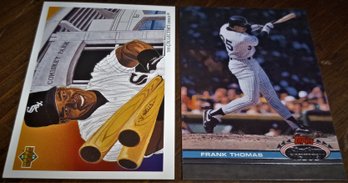 1991 Upper Deck & 2021 Topps Stadium Club:  Frank 'The Big Hurt' Thomas