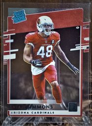 2020 Panini Chronicles Donruss Football:  Isiah Simmons 'Rated Rookie' Card