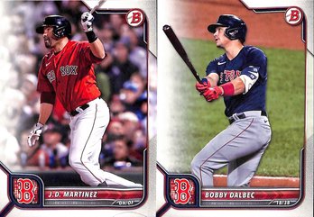 2022 Bowman Chrome:  J.D. Martinez & Bobby Dalbec