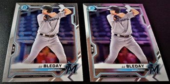 2023 Bowman Chrome:  JJ Bleday {2-Card Lot}