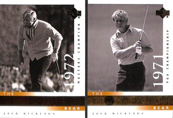 2001 Upper Deck:  Jack Nicklaus {2-Card Lot}