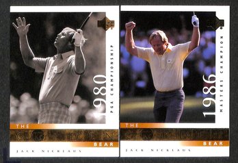 2001 Upper Deck:  Jack Nicklaus {2-Card Lot}