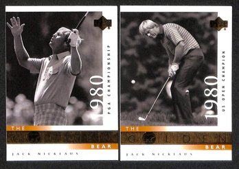 2001 Upper Deck:  Jack Nicklaus {2-Card Lot}