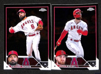 2023 Topps Chrome:  Anthony Rendon & Jared Walsh {Black Parallel}