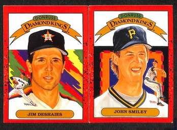 1989 Leaf Donruss {Diamond Kings}:  Jim Deshaies & John Smiley