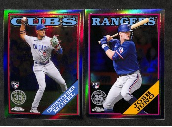 2023 Topps Chrome:  Christopher Morel & Josh Jung {35th Anniversary}