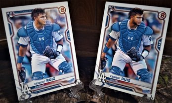 2021 Bowman:  Keibert Ruiz...{2 Card 'Rookie' Lot}