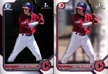 2022 Bowman Chrome:  Jose Pastrano (1st)...2 Card Lot