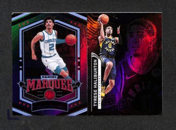 2021-22 Panini Illusions & Chronicles:  LaMelo Ball & Tyrese Haliburton