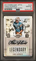 2017 Panini Contenders: Lance Alworth - PSA '10' Gem Mint