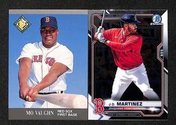 1991 Fleer & 2021 Bowman:  Mo Vaughn & J.D. Martinez