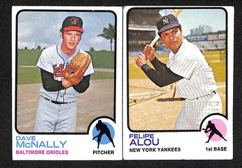 1973 Topps:  Dave McNally & Felipe Alou {High Numbers}