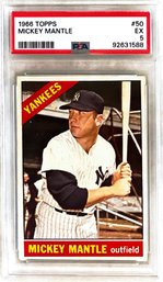 1966 Topps:  Mickey Mantle - PSA '5'... {EX: Excellent}