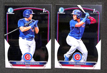 2023 Bowman Chrome:  Moises Ballesteros & Pedro Martinez {1st}