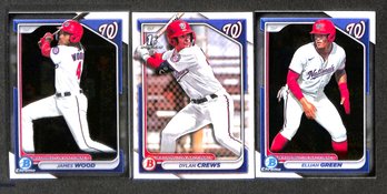 2024 Bowman Chrome:  James Woods, Dylan Crews {1st} & Elijah Green